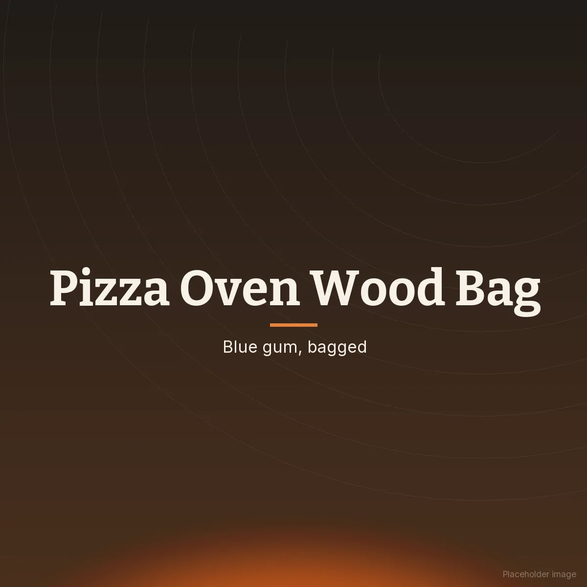 Bag of blue gum pizza oven firewood