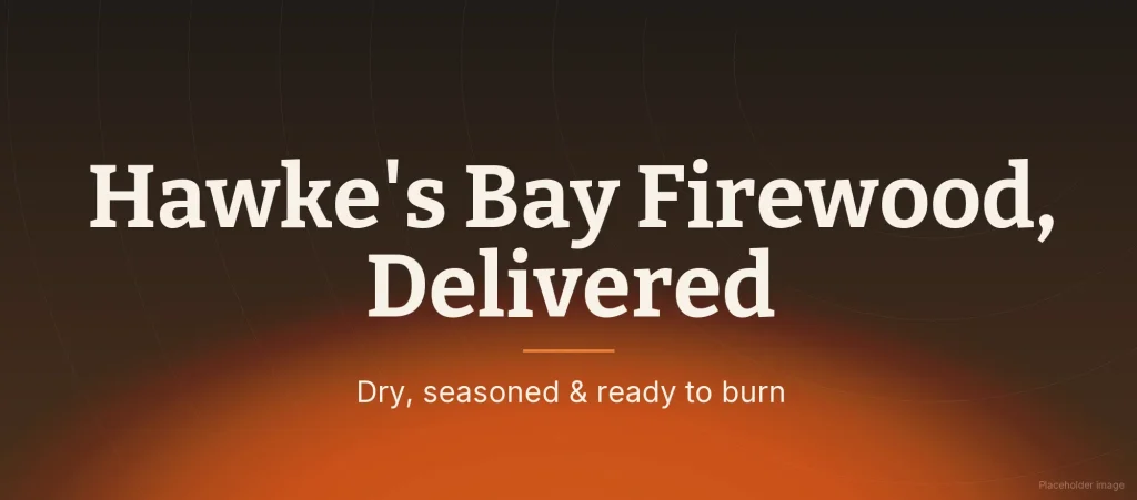 Firewood delivery truck in Hawke's Bay