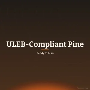 ULEB-compliant kiln dried pine firewood